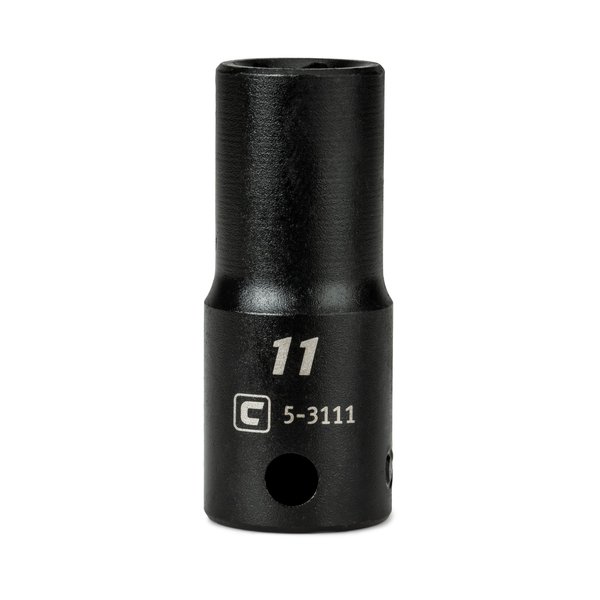 Capri Tools 3/8 in. Drive 11 mm Semi-Deep Impact Socket CP53111
